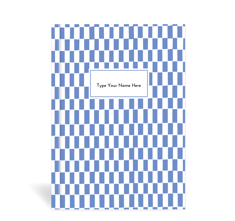 A5 Journal - Pattern - Cornblue