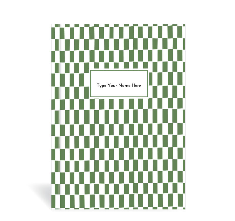 A5 Journal - Pattern - Olive