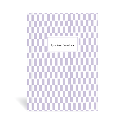 A5 Journal - Pattern - Lilac