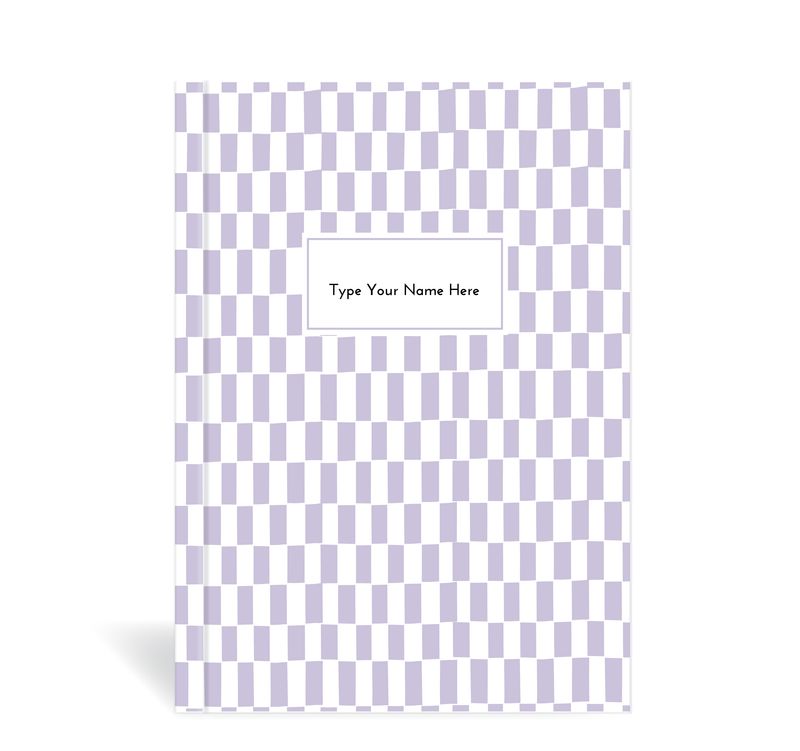 A5 Journal - Pattern - Lilac