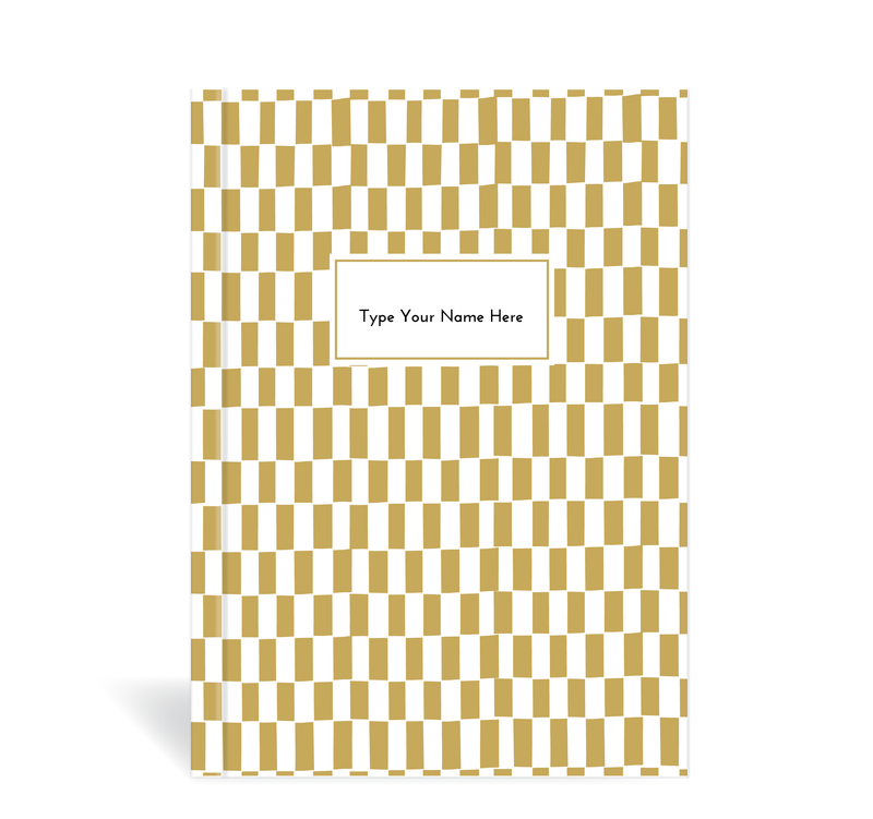 A5 Journal - Pattern - Mustard