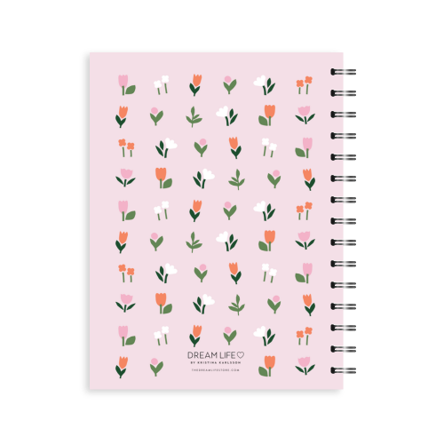 A5 Spiral Journal - Bloom - Mini - Pink