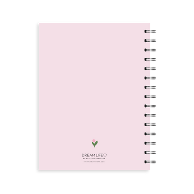 A5 Spiral Journal - Blooms - Pink
