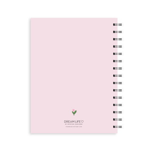 A5 Spiral Journal - Blooms - Pink