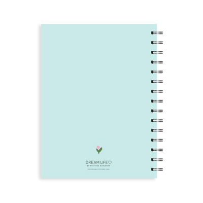 A5 Spiral Journal - Blooms - Mint