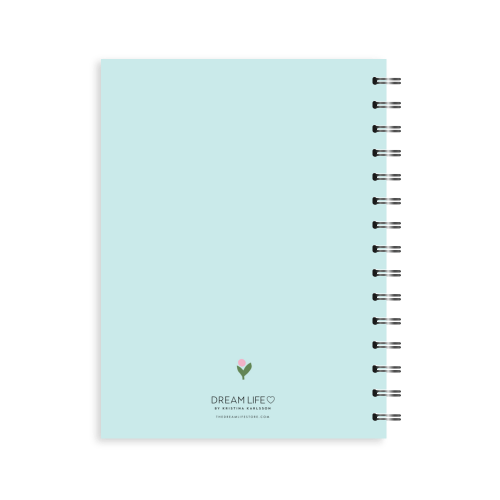 A5 Spiral Journal - Blooms - Mint