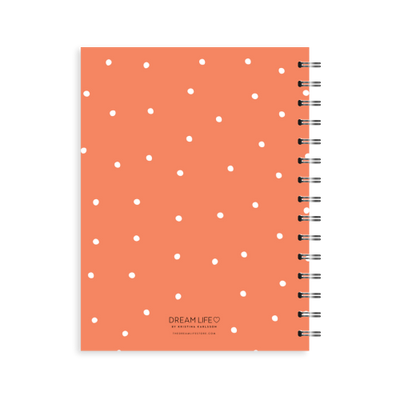 A5 Spiral Journal - Dots - Red