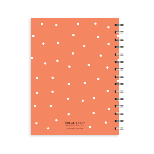 A5 Spiral Journal - Dots - Red