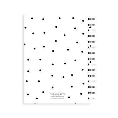 A5 Spiral Journal - Dots - White