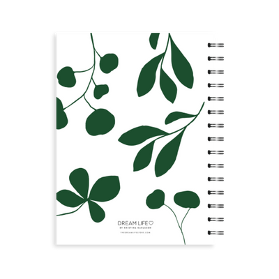 A5 Spiral Journal - Leaves - Green