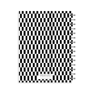 A5 Spiral Journal - Pattern - Black