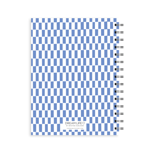 A5 Spiral Journal - Pattern - Cornblue