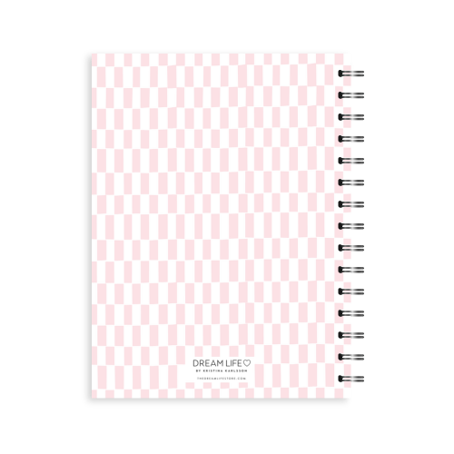 A5 Spiral Journal - Pattern - Pink