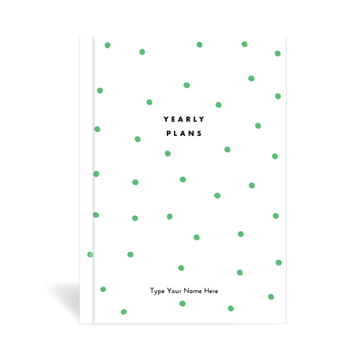 A5 Journal - Plan Your Year - Dots - Green