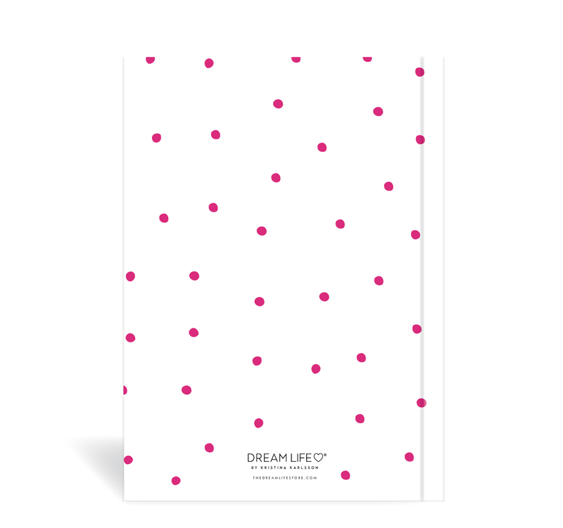 A5 Journal - Plan Your Year - Dots - Pink