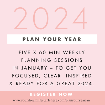 PLAN YOUR YEAR: January Online Coaching Program - Live with Kristina