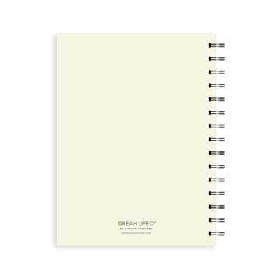 A5 Spiral Wellness Journal - Yoga Girl - Creme