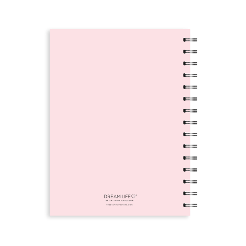 A5 Spiral Wellness Journal - Multi - Pink
