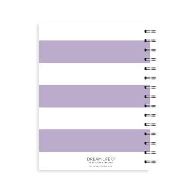 A5 Spiral - Plan Your Year Journal - Stripe - Purple