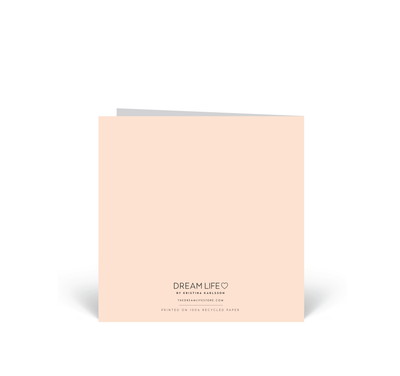 Personalised Card - Happy Valentines - Peach