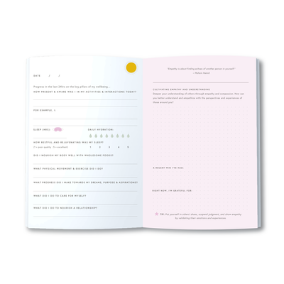 A5 Wellness Journal - Multi - Pink