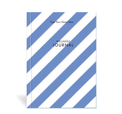 A5 Wellness Journal - Stripe - Blue