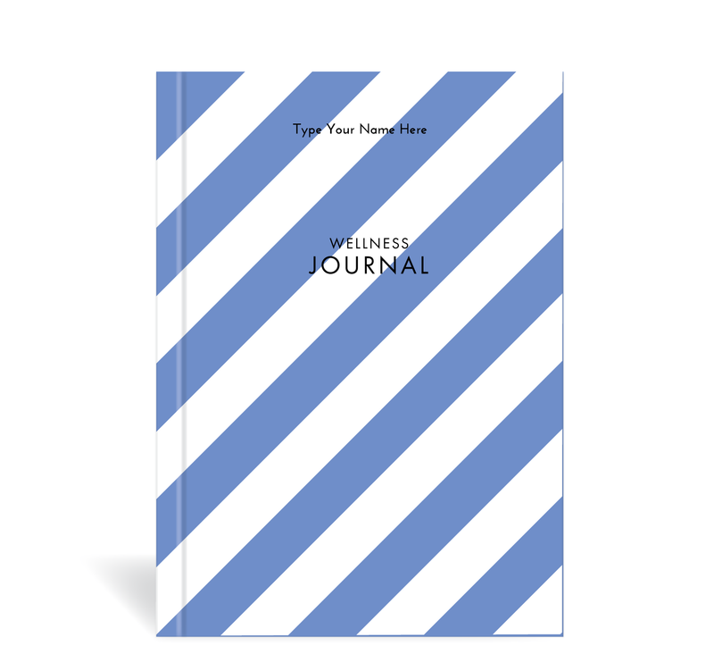 A5 Wellness Journal - Stripe - Blue