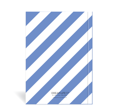 A5 Wellness Journal - Stripe - Blue