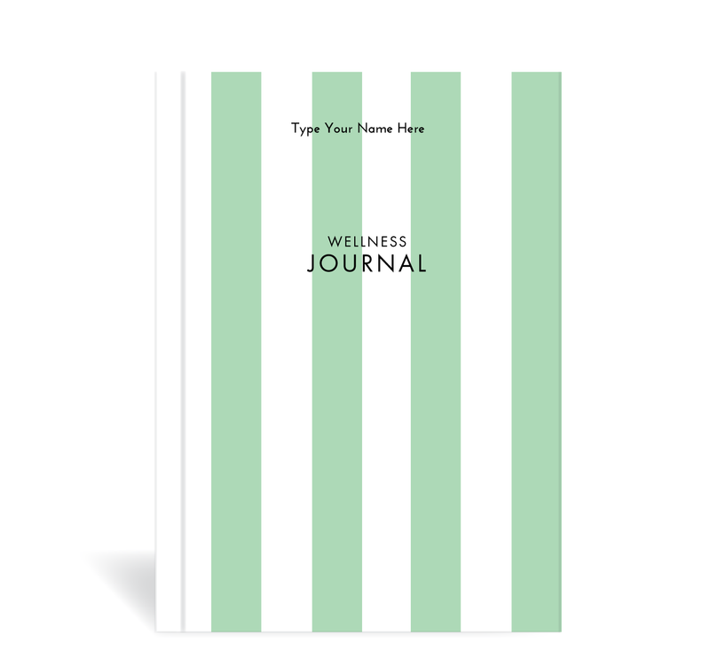 A5 Wellness Journal - Stripe - Green