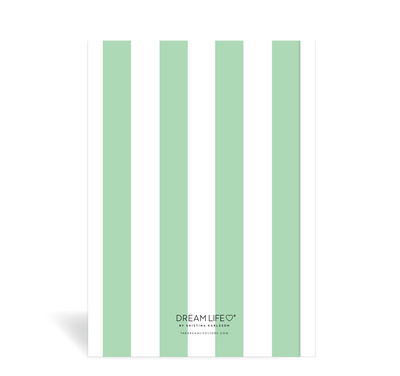 A5 Wellness Journal - Stripe - Green