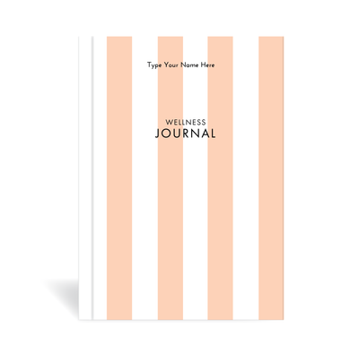 A5 Wellness Journal - Stripe - Peach