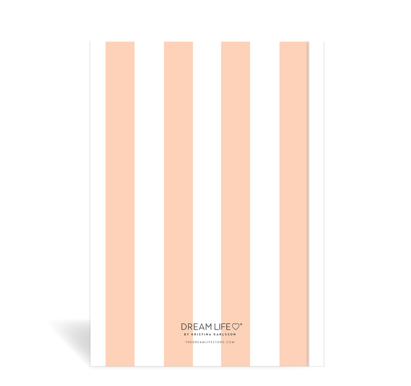 A5 Wellness Journal - Stripe - Peach