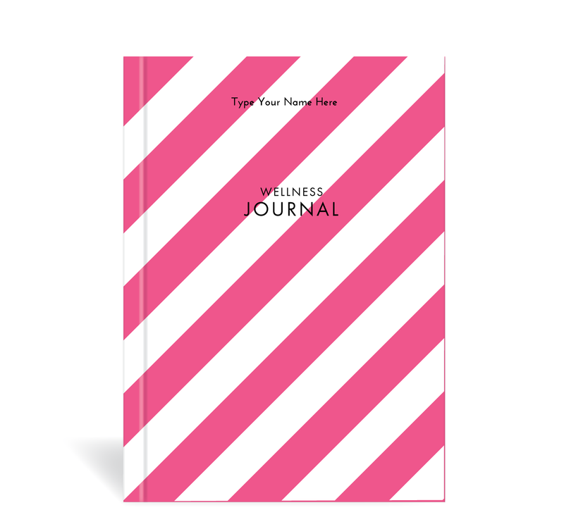 A5 Wellness Journal - Stripe - Pink