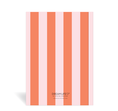 A5 Wellness Journal - Stripe - Red