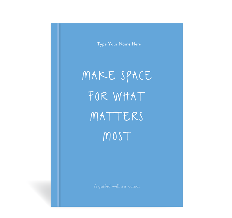 A5 Wellness Journal - What matters - Blue