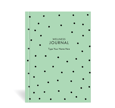 A5 Wellness Journal - Dots - Green