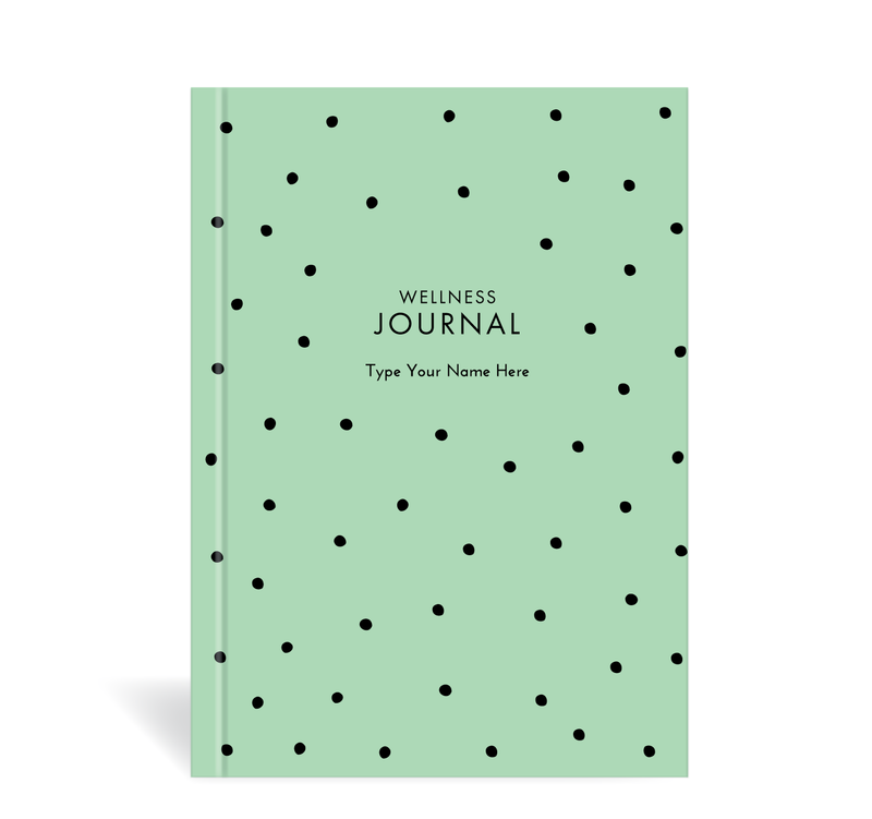 A5 Wellness Journal - Dots - Green