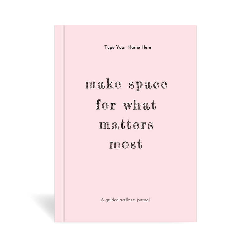 A5 Wellness Journal - What matters - Pink