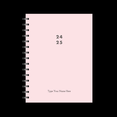 A5 Spiral 24/25 Mid-Year Diary - Pink