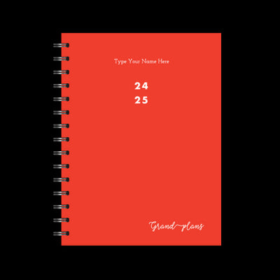 A5 Spiral Mid-Year Diary - Grand Plans