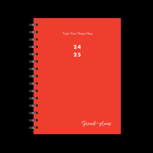 A5 Spiral 24/25 Mid-Year Diary - Grand Plans