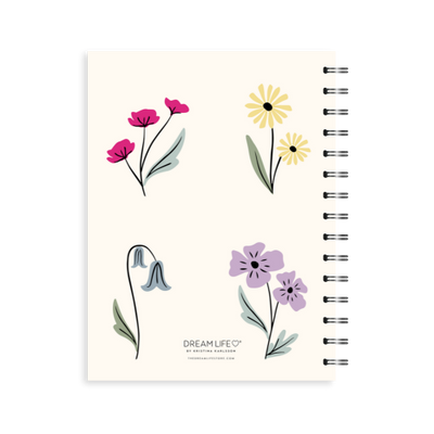 A5 Spiral - Plan Your Year Journal - Ängsblomma