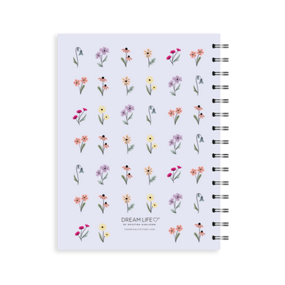 A5 Spiral Journal - Gratitude - Äng - Purple