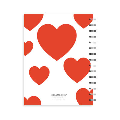 A5 Spiral Journal - Big Hearts