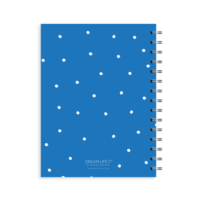 A5 Spiral 24/25 Mid-Year Diary - Dots - Blue