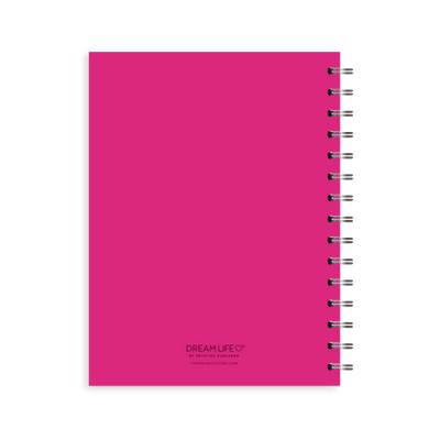 A5 Spiral - Plan Your Year Journal - Bright Pink