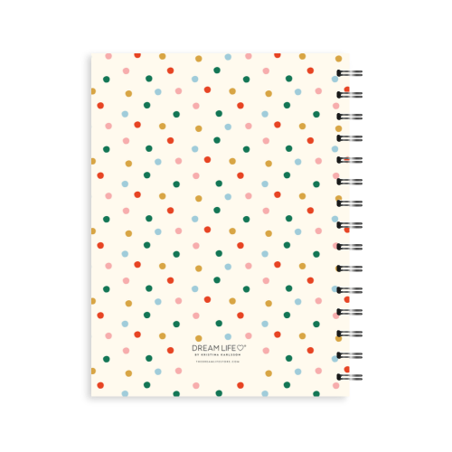 A5 Spiral Recipe Journal - Christmas - Dots