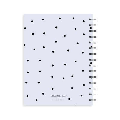 A5 Spiral Wellness Journal - Dots - Lilac