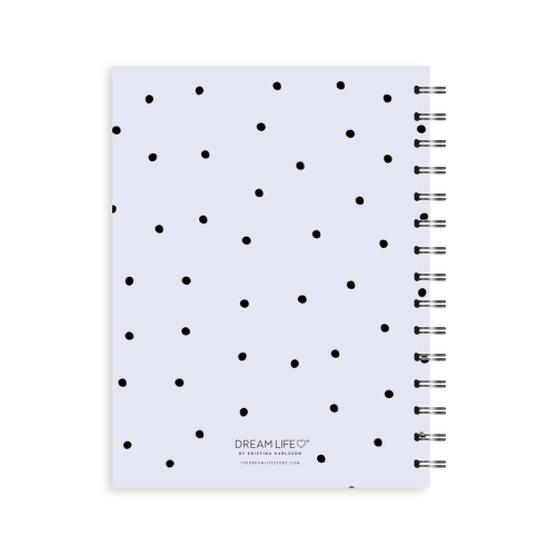 A5 Spiral Wellness Journal - Dots - Lilac