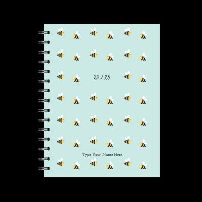 A5 Spiral Mid-Year Diary - Blomster - Bee
